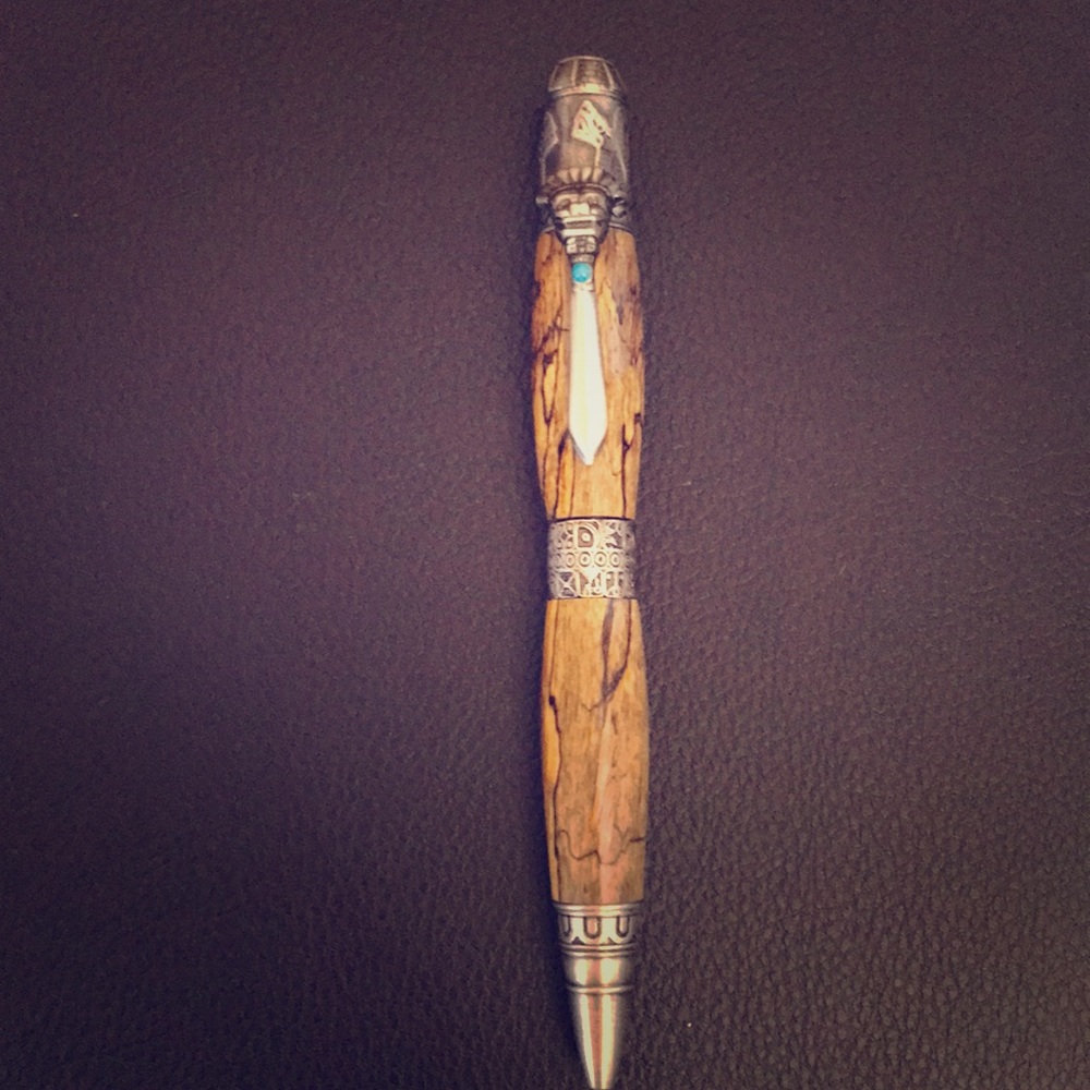 New Handcrafted Mayan Twist Pen
